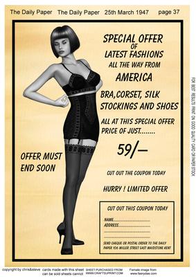 Ladies Underwear Ad 1947