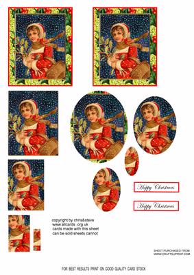 Little Girl at Christmas Pyramid