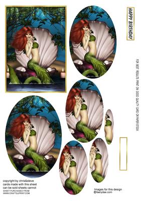 Mermaid 3 Oval Pyramage