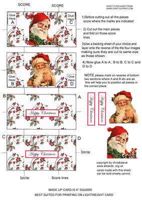 Santa Neverending Card 2