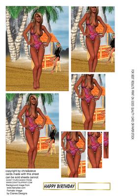 Beach Babe Oblong Pyramage
