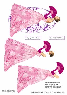 Fashion Lady 2 Decoupage