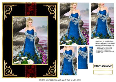 Lady in Blue Pyramage