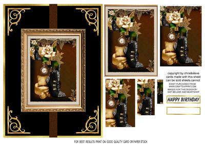 Black Shoe and Rose Pyramage