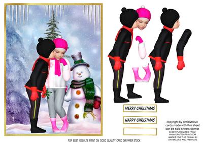 A Christmas Kiss Decoupage