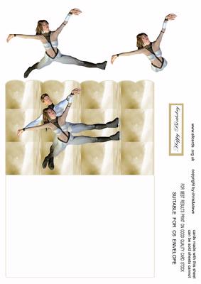 Skating Stars 3 Duo Fold Card