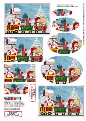 Girls Christmas Snow Train