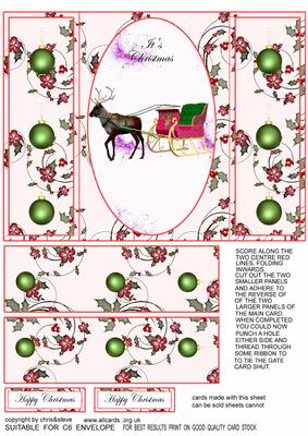 Christmas Sleigh Gate Fold