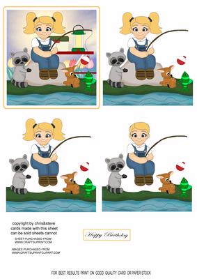 Little Girl Fishing