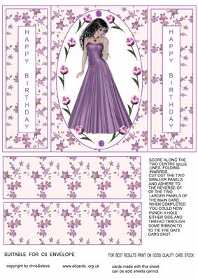 She's a Lady Birthday Gate Fold Card