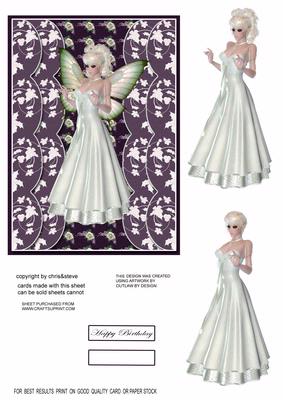 Aint She Sweet 49 Fairy Decoupage