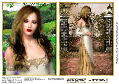 Sarah 1 and Lady in Waiting Toppers