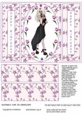 Oh Pretty Woman Gate Fold Card