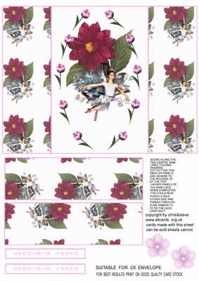 Fairy at Play Birthday Gate Fold Card
