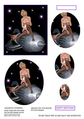 Spacegirl Pin Up 2