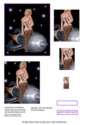 Spacegirl Pin Up 3