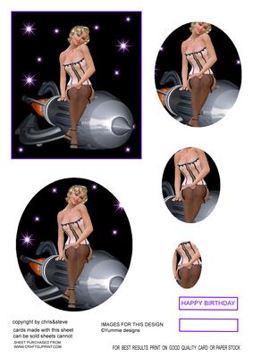 Spacegirl Pin Up 4