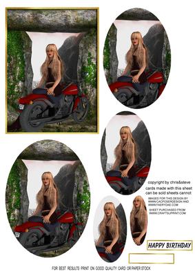 Biker Chic Oval Pyramage