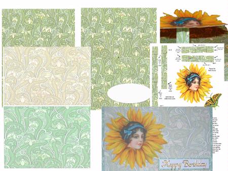 Sunflower Fairy Pop Up Card