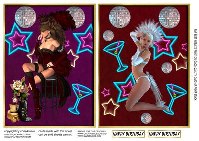 Burlesque Queen 1 and 2 Toppers
