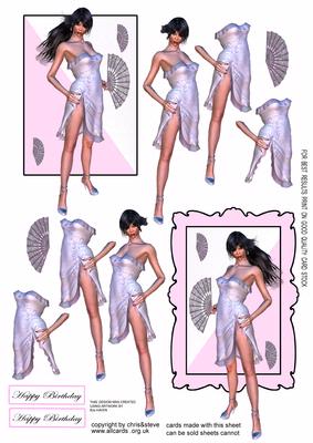 My Up Town Girl Decoupage