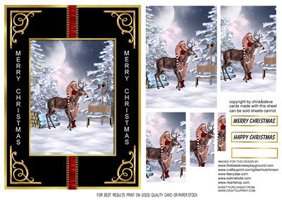 Snow Good Christmas Scene Pyramage