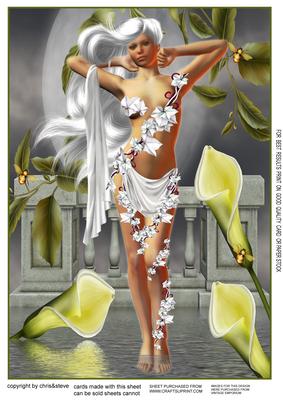 Pretty Girl Fantasy A4 Topper