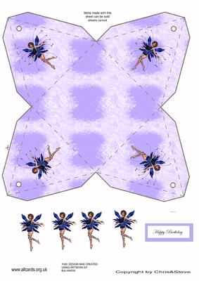 Blue Fairy Pyramid Box