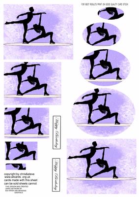 Silhouette Skating Stars