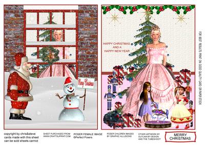 Merry Christmas Everyone Card Topper and Inside