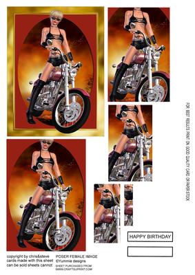 Biker Chick 1 Pyramage