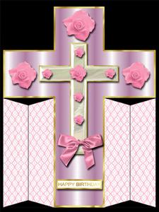 Stand Up 3D Cross Kit with Decoupage