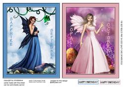 Saphire and Opal Birthdstone Fairies 5