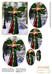 Aint She Sweet Christmas Fairy 85 Oval Pyramage
