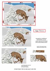 Deer Winter Scene