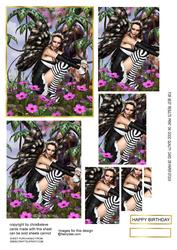 Aint She Sweet Fairy in the Flowers 96 Oblong Pyramage