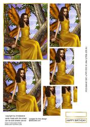 Aint She Sweet Fairy in Tree 103 Oblong Pyramage