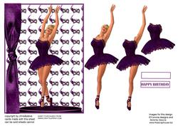 Ballet Dancer Decoupage