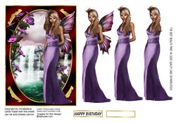 The Waterfall Fairy Decoupage