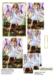 Fantasy Garden Fairies Oblong Pyramage