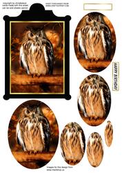 Owl Be Back Oval Pyramage