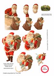 Santa Decoupage