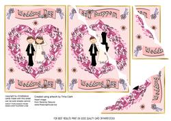 Wedding Day Wavy Corner Side Stacker