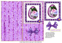 Easter Time 1 Card Front and Back