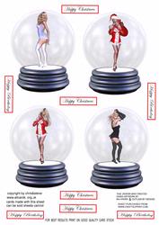 Saucy Lady Snowglobes