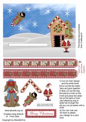 Christmas Dog Slider Card