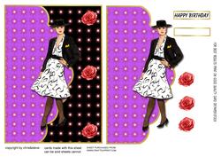 My Fair Lady Envelope Card with 3D
