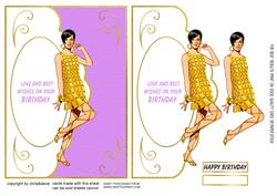 Birthday Girl Envelope Card with 3D