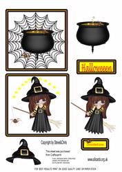 Witches and Cauldrons Decoupage