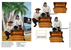 The Pirates of Cornwall Decoupage